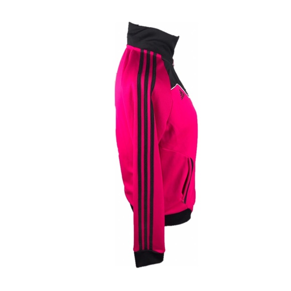 Adidas Pink and Black Zip Up Sports Jacket - Picture 4 of 6